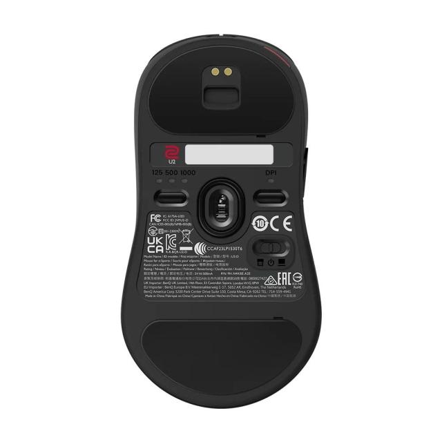 Геймърска мишка ZOWIE U2, Wireless, 400-3 200 DPI, Черна