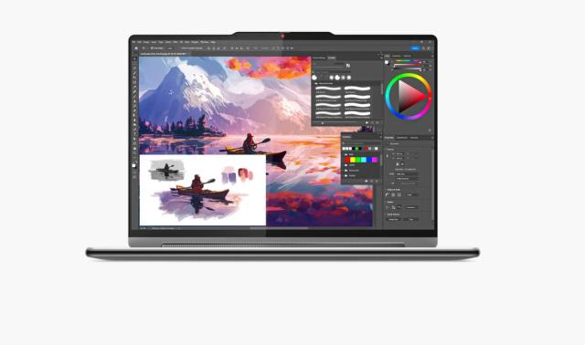 Лаптоп Lenovo Yoga 9 2-in-1 14IMH9, Intel Core Ultra 7 155H 16C (1.4/4.8GHz, 24MB), 14" (35.56cm) WQXGA+ OLED Glare 400nits Touch Display, 32GB LPDDR5X, 1TB SSD NVMe, 2x Thunderbolt 4, Windows 11 Home