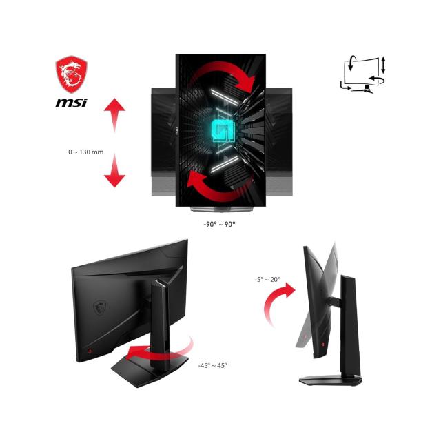 Монитор MSI G274QPX, 27" (68.58 cm), WQHD, IPS, 240Hz, 1ms, G-sync compatible, 1x Type-C, 2x HDMI, 1x DP