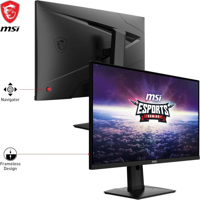 Монитор MSI G274QPX, 27" (68.58 cm), WQHD, IPS, 240Hz, 1ms, G-sync compatible, 1x Type-C, 2x HDMI, 1x DP