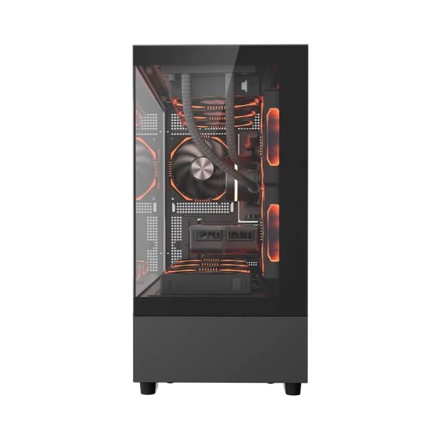 Кутия 1stPlayer MIKU Mi5 Black, Mini Tower, 1 x USB 3.0, 1 x USB 2.0, mATX, Mini-ITX