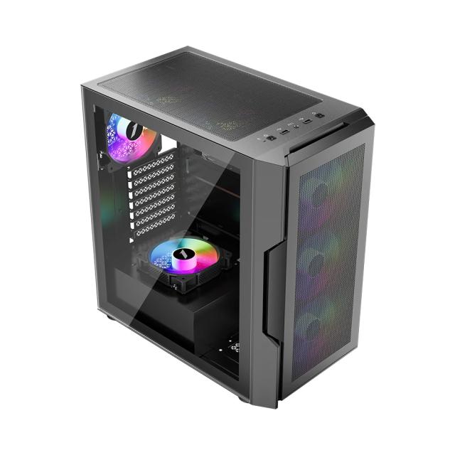 Кутия 1stPlayer TRILOBITE T7-P, Middle Tower, 1 x USB 3.0, 1 x USB 2.0, ATX, mATX, Mini-ITX