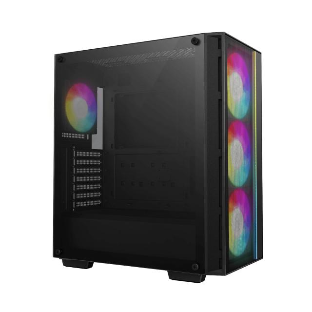 Кутия DeepCool MATREXX 55 MESH V4 C, Middle Tower, 1 x USB 3.1 Type-C, 1 x USB 3.0, ATX, mATX, Mini-ITX