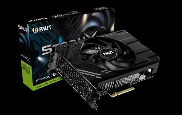 Видео карта PALIT GeForce RTX 4060 STORMX 8GB GDDR6X, 1282-bit, HDMI, 3x DP