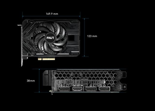 Видео карта PALIT GeForce RTX 4060 STORMX 8GB GDDR6X, 1282-bit, HDMI, 3x DP