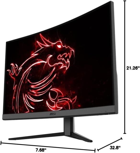 Монитор MSI G32CQ4 E2, 31.5" (80.01cm) VA панел, 170Hz, WQHD, 1ms, 250cd/m2, HDMI, DP