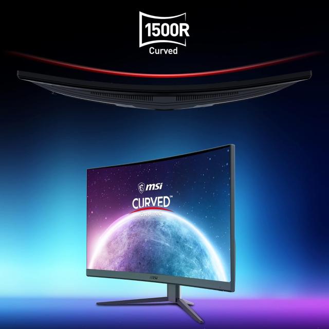 Монитор MSI G32C4 E2 (9S6-3DA61T-023), 31.5" (80.01cm) Curved VA панел, 170Hz, Full HD, 1ms, 250cd/m2, HDMI, DP