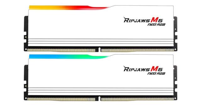 Памет G.SKILL Ripjaws M5 Neo RGB White 32GB (2x16GB) DDR5 6000 MHz, CL36, 1.25V 