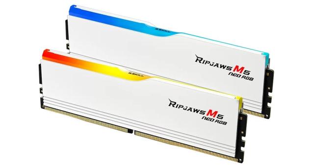 Памет G.SKILL Ripjaws M5 Neo RGB White 32GB (2x16GB) DDR5 6000 MHz, CL36, 1.25V 