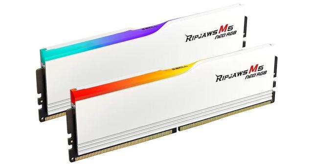 Памет G.SKILL Ripjaws M5 Neo RGB White 32GB (2x16GB) DDR5 6000 MHz, CL36, 1.25V 