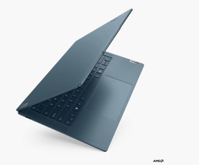 Лаптоп Lenovo Yoga Pro 7 14AHP9, AMD Ryzen 7 8845HS 8C (3.8/5.1GHz, 16MB Cache), 14.5" (36.83cm) WQXGA 90Hz IPS Anti-Glare Display, NVIDIA GF RTX 3050 6GB, 16GB LPDDR5X, 1TB SSD NVMe, HDMI, 1x USB4, 1x USB 3.2 Gen 2 Type-C, Free DOS