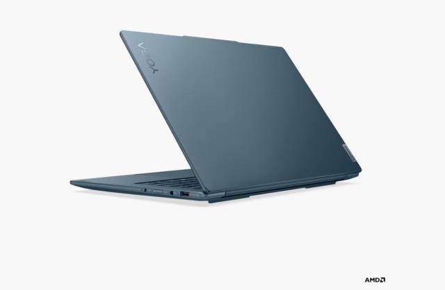 Лаптоп Lenovo Yoga Pro 7 14AHP9, AMD Ryzen 7 8845HS 8C (3.8/5.1GHz, 16MB Cache), 14.5" (36.83cm) WQXGA 90Hz IPS Anti-Glare Display, NVIDIA GF RTX 3050 6GB, 16GB LPDDR5X, 1TB SSD NVMe, HDMI, 1x USB4, 1x USB 3.2 Gen 2 Type-C, Free DOS