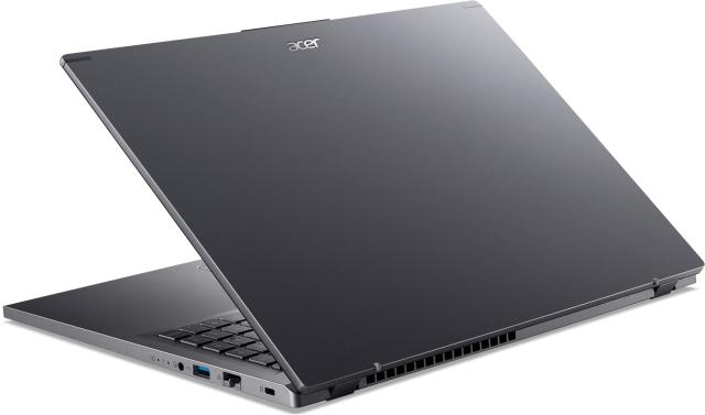 Лаптоп Acer Aspire 16 A16-51GM-553V, Intel Core 5 120U 10C (1.4/5.0GHz, 24MB Cache), 16" (40.64cm) WUXGA IPS Anti-Glare Display, NVIDIA GF RTX 2050 4GB, 16GB DDR5, 512GB SSD NVMe, HDMI, 2x Thunderbolt 4, Free DOS