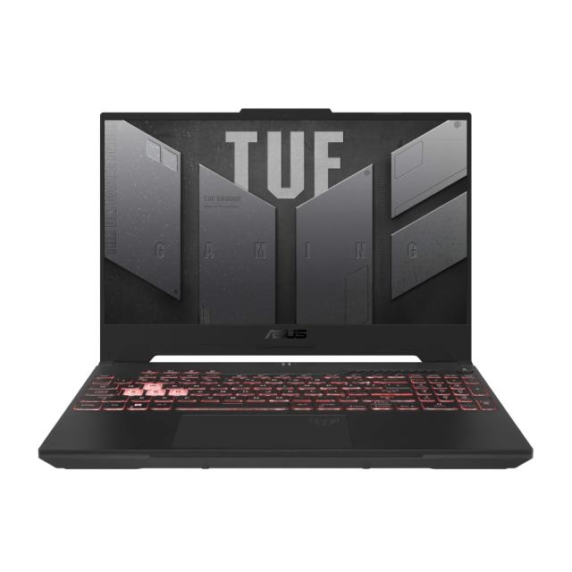 Лаптоп Asus TUF Gaming A15 FA507NUR-LP083, AMD Ryzen 7 7435HS 8C (3.1/4.5GHz, 16MB Cache), 15.6" (39.62cm) Full HD IPS 144Hz Anti-Glare Display, NVIDIA GF RTX 4050 6GB, 16GB DDR5, 512GB SSD NVMe, HDMI, 2x USB 3.2 Gen 2 Type-C, Free DOS