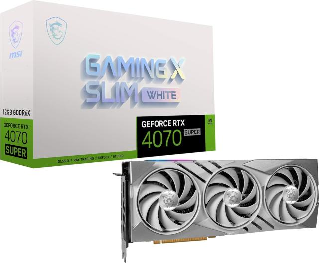 Видео карта MSI Nvidia GeForce RTX4070 SUPER SL WHITE, 12GB GDDR6X, 192-bit, HDMI, 3xDP