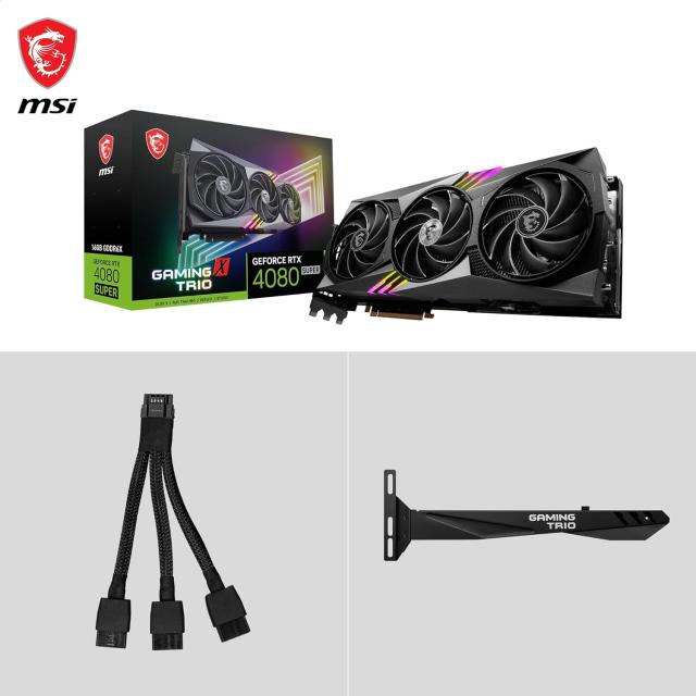 Видео карта MSI GeForce RTX4080 SUPER 16G GAMING X TRIO, 16GB GDDR6X, 256-bit, HDMI, 3x DP