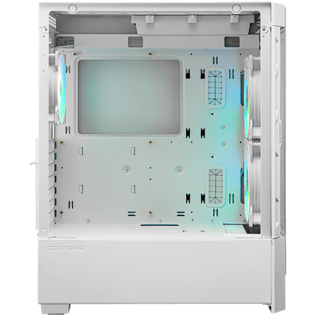 Кутия COUGAR DUOFACE RGB White, Mid Tower, 2 x USB 3.0, 1 x USB 2.0, Mini ITX / Micro ATX / ATX / E-ATX