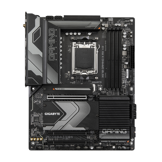 Дънна платка Gigabyte X670 GAMING X AX V2, X670, AM5, DDR5, PCI-E 4.0, 2x M.2, 4x SATA 6Gb/s, 1x USB 3.2 Gen 2x2 Type-C, 6x USB 3.2 Gen 1 Type-A, 2.5GbE LAN, Wi-Fi 6E, Bluetooth 5.3, HDMI, ATX