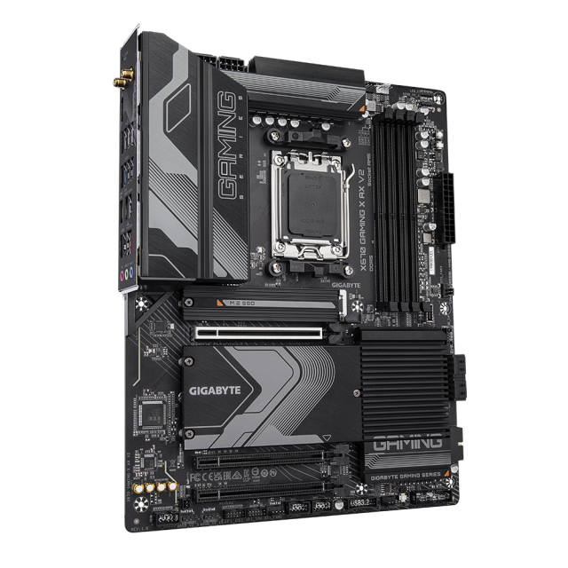 Дънна платка Gigabyte X670 GAMING X AX V2, X670, AM5, DDR5, PCI-E 4.0, 2x M.2, 4x SATA 6Gb/s, 1x USB 3.2 Gen 2x2 Type-C, 6x USB 3.2 Gen 1 Type-A, 2.5GbE LAN, Wi-Fi 6E, Bluetooth 5.3, HDMI, ATX