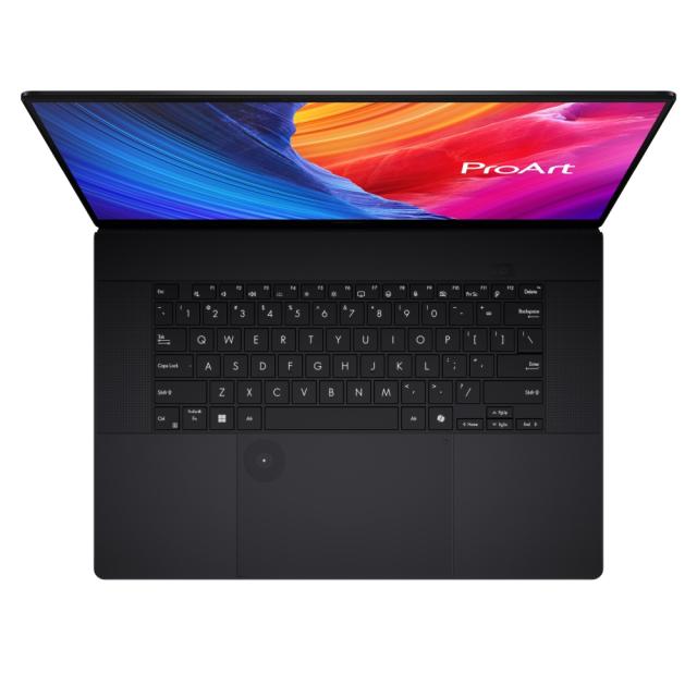 Лаптоп Asus ProArt P16 H7606WI-ME016X, AMD Ryzen AI 9 HX 370 12C (2.0/5.1GHz, 24MB Cache), 16" (40.64cm) 4K/UHD OLED 500nits Glare Touch Display, NVIDIA RTX 4070 8GB, 64GB LPDDR5X, 2TB SSD, HDMI, 1x USB4 Gen 3 Type-C, Windows 11 Pro