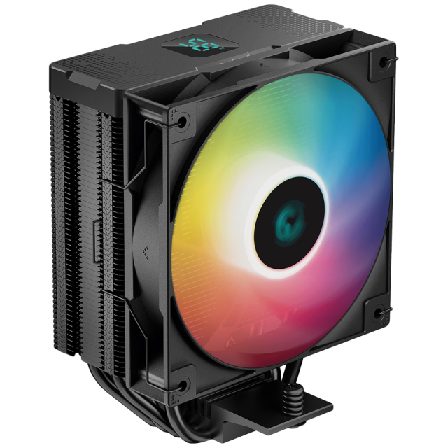 Охладител за процесор DeepCool  AG400 DIGITAL BK ARGB, TDP 240W, Intel LGA1700/1200/1151/1150/1155, AM5/AM4, 4 Pin PWM