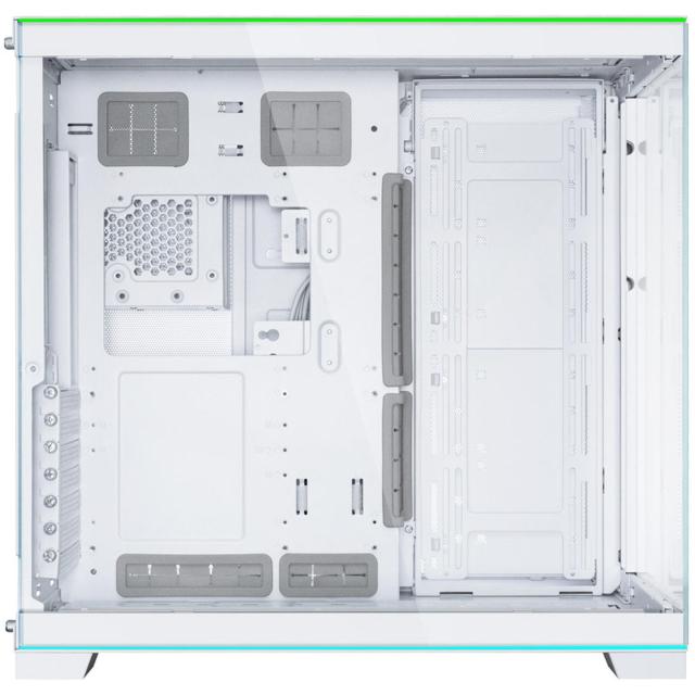 Кутия Lian Li PC-O11 Dynamic EVO RGB Mid-Tower, 2x USB 3.0, 1x USB 3.1 TYPE-C, 1x Audio, Tempered Glass, E-ATX/ATX /M-ATX/MINI-ITX, Бяла