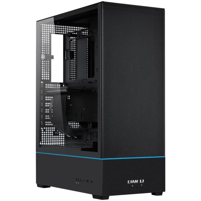 Кутия Lian-Li SUP01X BLACK Mid-Tower, 2x USB 3.0, 1x USB 3.1 TYPE-C, Tempered Glass, ATX/M-ATX/ITX, Черна