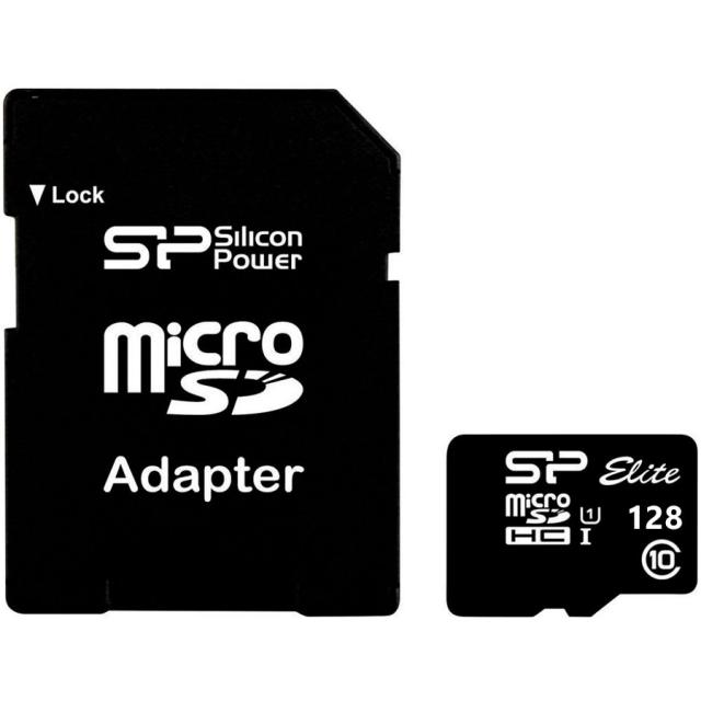 Карта памет Silicon Power Elite 128GB microSD Card, Class 10 UHS-1, up to 85/10 MB/s