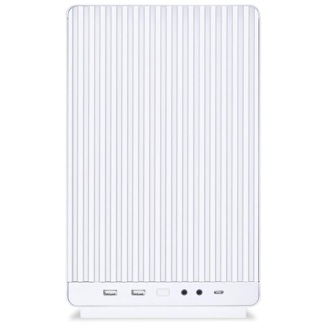 Кутия Lian-Li DAN A3 White, Micro Tower, 2x USB 3.0 TYPE-A, 1x USB 3.1 TYPE-C, 1x Mic, 1x HD Audio, mATX