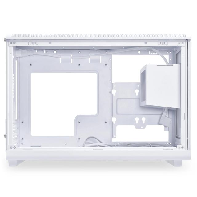 Кутия Lian-Li DAN A3 White, Micro Tower, 2x USB 3.0 TYPE-A, 1x USB 3.1 TYPE-C, 1x Mic, 1x HD Audio, mATX