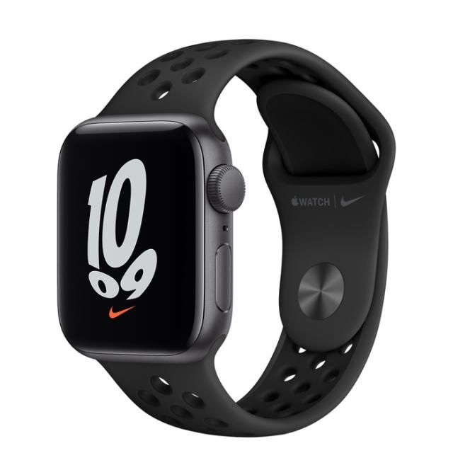Часовник Apple Watch Nike SE (v2) GPS, 40mm Space Grey Aluminium Case with Anthracite/Black Nike Sport Band - Regular