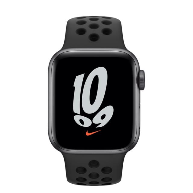 Часовник Apple Watch Nike SE (v2) GPS, 40mm Space Grey Aluminium Case with Anthracite/Black Nike Sport Band - Regular