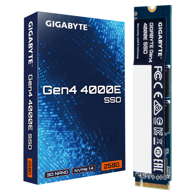 Gigabyte 4000E SSD 250GB, NVMe, PCIe 4.0 Gen4