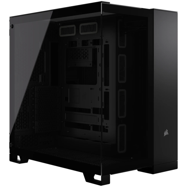 Кутия Corsair 6500X Tempered Glass Mid-Tower, 1x USB 3.2 Gen 2 Type-C, 4x USB 3.2 Gen 1 Type-A, Mini-ITX, Micro-ATX, ATX, E-ATX