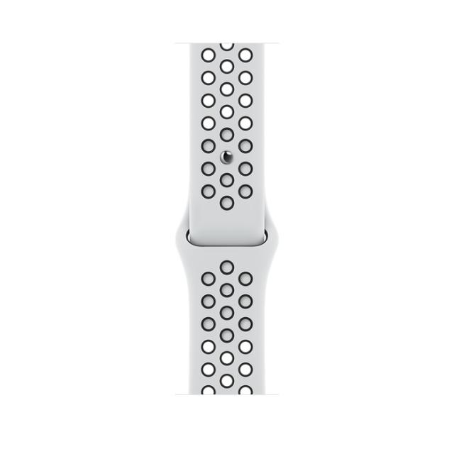 Часовник Apple Watch Nike SE (v2) GPS, 44mm Silver Aluminium Case with Pure Platinum/Black Nike Sport Band - Regular