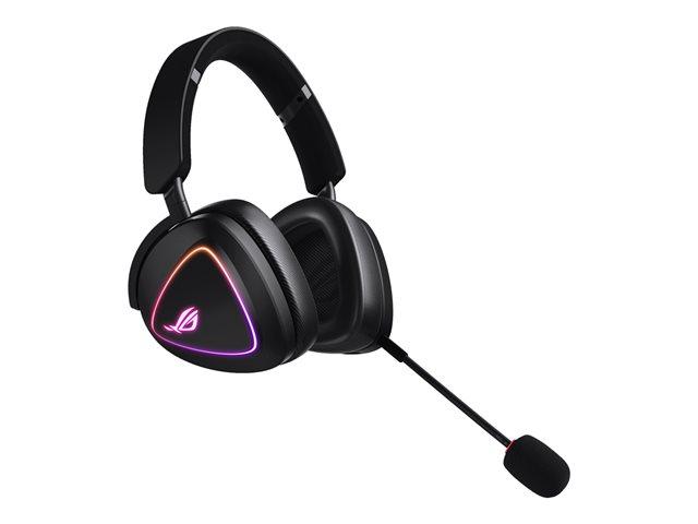 Слушалки ASUS A701 ROG DELTA II Wireless/Bluetooth/3.5mm Headset, черни