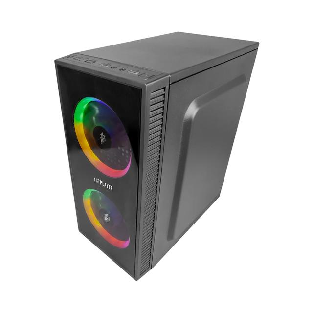 Кутия 1stPlayer X1-3F1, Mini Tower, 1x USB 3.0, 1x USB 2.0, mATX, Mini-ITX