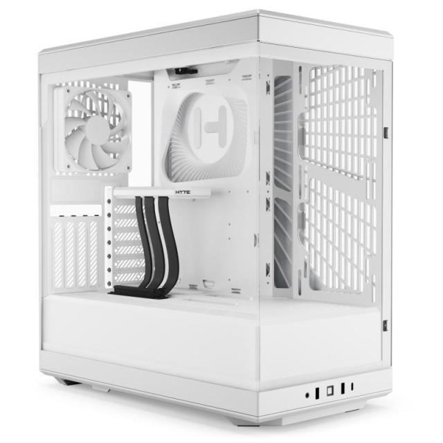 Кутия HYTE Y40 Tempered Glass White, Mid-Tower, 2x USB 3.2 Gen 2, 1 x USB-C, ATX, Micro ATX, Mini ITX