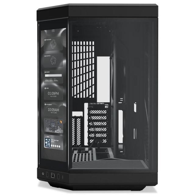 Кутия HYTE Y70 Tempered Glass Black, Middle Tower, 1x USB-C 3.2 Gen2, 2x USB-A 3.2 Gen1, E-ATX, ATX, Micro ATX, Mini ITX