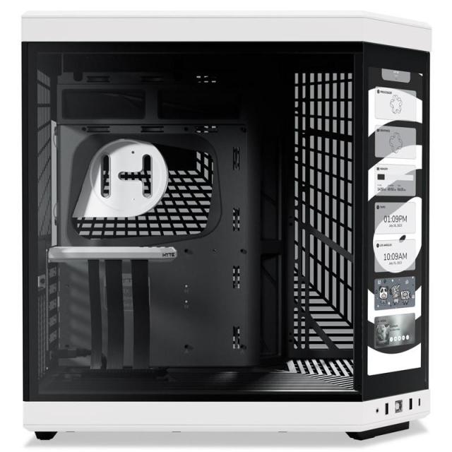 Кутия HYTE Y70 Tempered Glass Black/White, Middle Tower, 1x USB-C 3.2 Gen2, 2x USB-A 3.2 Gen1,  E-ATX, ATX, Micro ATX, Mini ITX