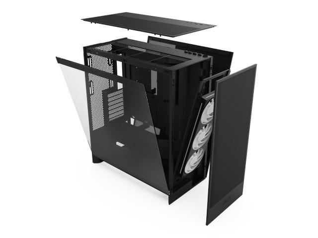 Кутия NZXT H7 Flow 2024 Edition Black, Middle Tower, 2x USB-A, 1 x USB-C, E-ATX, ATX, Micro ATX, Mini ITX