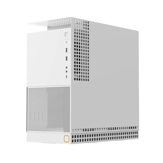 Кутия Geometric Future Model 4 King Arthur White, Middle Tower, 1 x USB 3.2 Gen 2 Type-C, 2 x USB 3.0, EATX/ATX/mATX/Mini-ITX