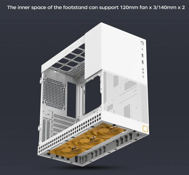 Кутия Geometric Future Model 4 King Arthur White, Middle Tower, 1 x USB 3.2 Gen 2 Type-C, 2 x USB 3.0, EATX/ATX/mATX/Mini-ITX