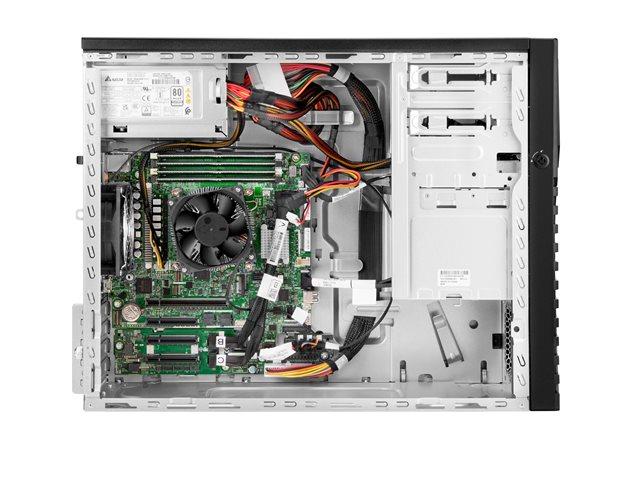 Сървър HPE ProLiant ML30 Gen11, Intel Xeon E-2434 4C (3.4/5.0GHz, 12MB Cache), 16GB DDR5 ECC UDIMM, Без HDD, 4x 1GbE LAN, 800W PSU, Free DOS
