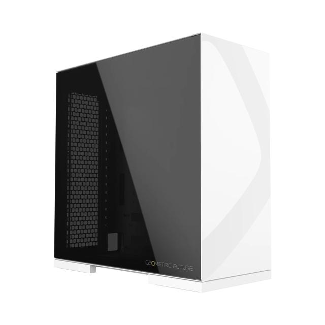 Кутия Geometric Future Model 8 Lohan White, Middle Tower, 1x USB 3.1 Type-C, 2x USB 3.0, Mini-ITX/mATX/ATX/EATX 