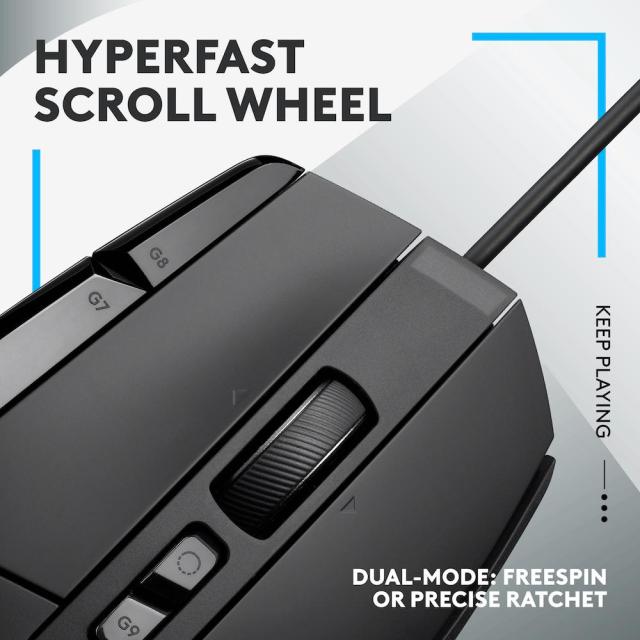 Комплект Геймърска мишка Logitech G502 X, Жична + Подложка за Мишка G240