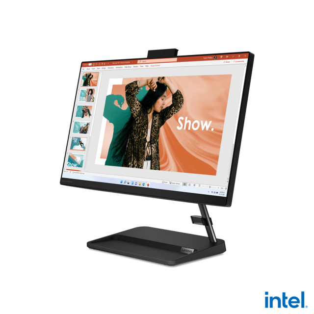 Компютър Lenovo IdeaCentre AIO 3 22IAP7, Intel® Core i3-1215U, 6C (3.3 / 4.4GHz, 10MB Cache), 21.5" (54.61 cm) FHD IPS, Anti-glare, 8GB SO-DIMM DDR4, 256GB SSD M.2 NVMe, Free DOS