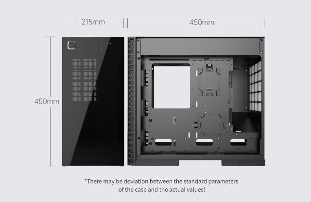 Кутия Geometric Future Model 6 Cezanne Black, Middle Tower, 2x USB 3.0, Mini-ITX/mATX/ATX/EATX