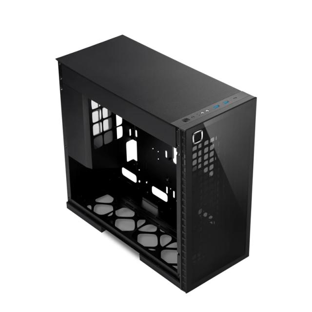 Кутия Geometric Future Model 6 Cezanne Black, Middle Tower, 2x USB 3.0, Mini-ITX/mATX/ATX/EATX