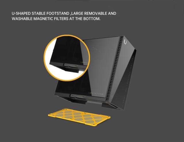 Кутия Geometric Future Model 6 Cezanne Black, Middle Tower, 2x USB 3.0, Mini-ITX/mATX/ATX/EATX